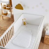 Бампер Для детской кроватки из хлопчатобумажной газовой ткани Kumla 180 x 40 см белый LA REDOUTE INTERIEURS  фото, kupilegko.ru